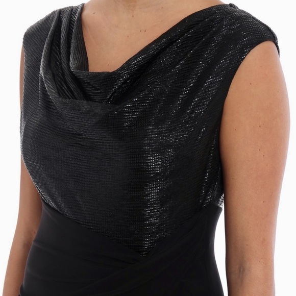 Ralph Lauren black formal dress sz 4 with sequined jacket by Cejon. - Picture 2 of 11